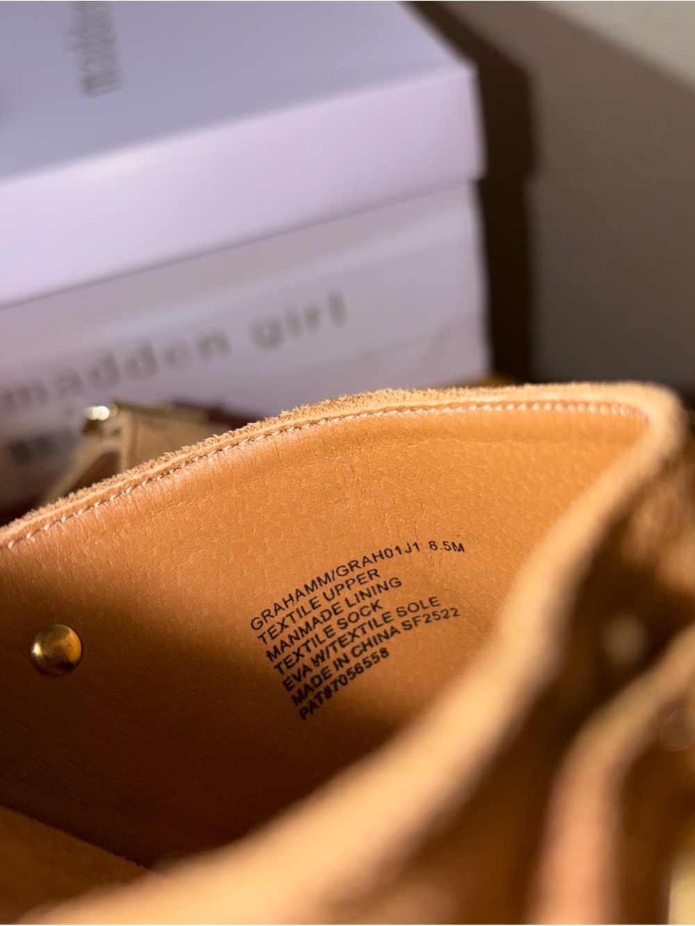 Madden Girl Tan Suede Slip-On Clog with Buckle - Picture 6 of 6